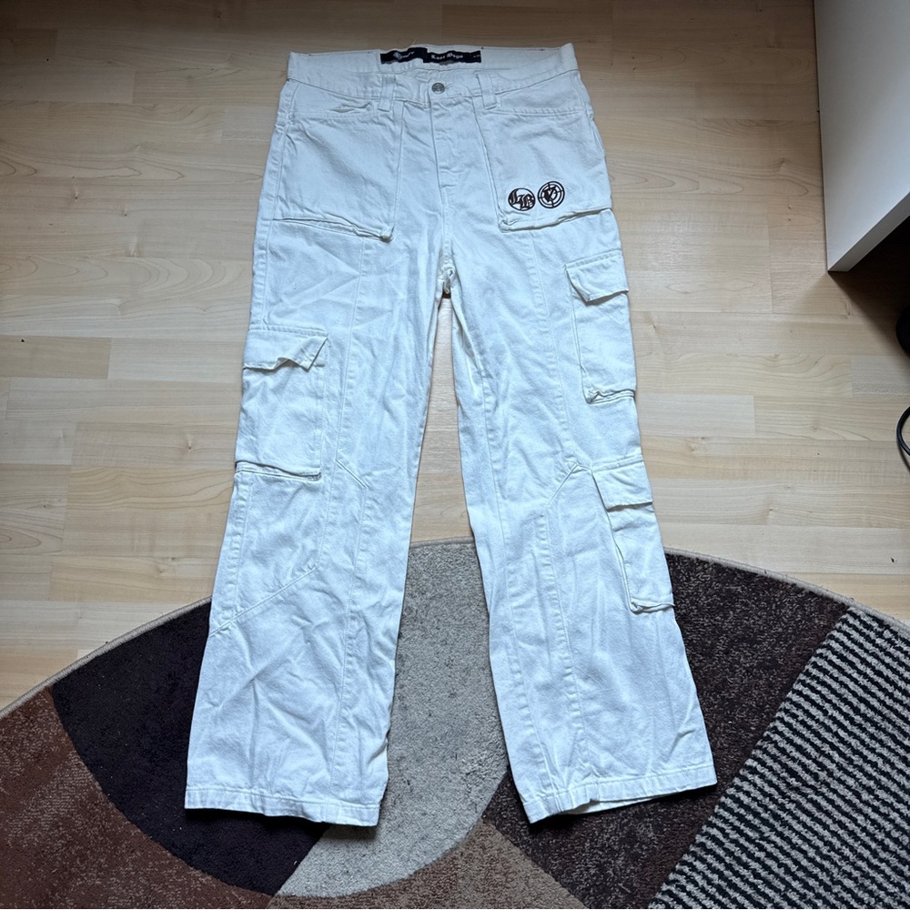Vicinity X Lost boys cream Cargo Pants